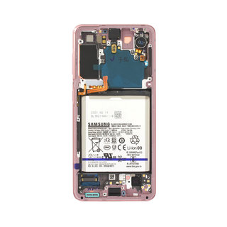 Samsung G991B Galaxy S21 5G Display + Batterie, Phantom Pink, GH82-24716D;GH82-24718D