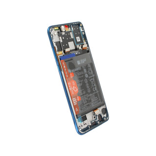 Huawei MAR-L21BX P30 Lite New Edition Display + Batterij, Peacock Blue/Blauw, 02353FQE