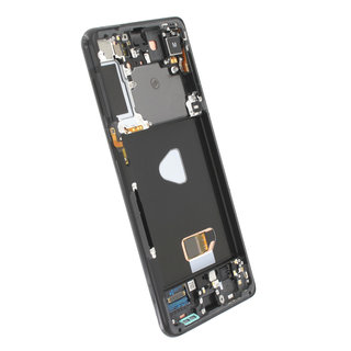 Samsung Galaxy S21+ 5G (G996B) Display, Phantom Black/Zwart, (Excl. Camera), GH82-27268A;GH82-27267A