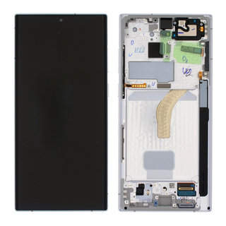 Samsung Galaxy S22 Ultra 5G (S908B) Display, Phantom White/Weiß, GH82-27488C;GH82-27489C