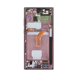 Samsung Galaxy S22 Ultra 5G (S908B) Display, Burgundy/Paars/Roze, GH82-27488B;GH82-27489B