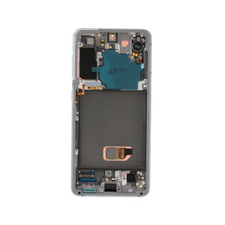 Samsung Galaxy S21 5G (G991B) Display, Phantom White/Weiß, Excl. Camera, GH82-27256C;GH82-27255C