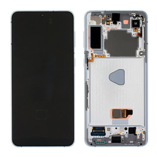 Samsung Galaxy S21+ 5G (G996B) Display, Phantom Silver, (Excl. Camera), GH82-27268C;GH82-27267C