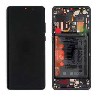 Huawei VOG-L29 P30 Pro New Edition Display + Batterij, Aurora Black/Zwart, 02354NAC