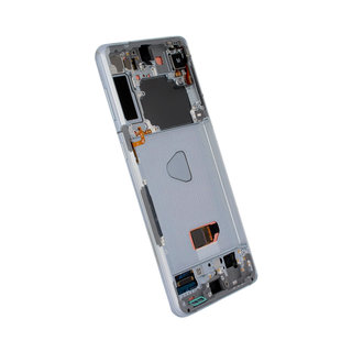 Samsung Galaxy S21+ 5G (G996B) Display, Phantom Silver/Zilver, (Excl. Camera), GH82-27268C;GH82-27267C