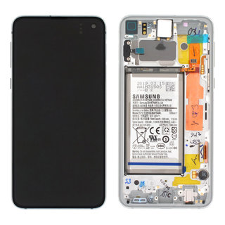 Samsung Galaxy S10e (G970F) Display + Batterie, Prism White/Weiß, GH82-18843B