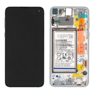 Samsung Galaxy S10e (G970F) Display + Batterij, Prism White/Wit, GH82-18843B