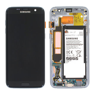 Samsung Galaxy S7 Edge (G935F) Display + Batterij, Black Onyx/Zwart, GH82-13359A