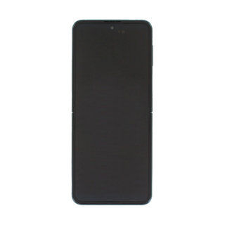 Samsung Galaxy Z Flip3 5G (F711B) Display Binnenkant (MAIN/Inner LCD) Incl. Frame, Groen, GH82-27244C;GH82-27243C