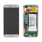 Samsung Galaxy S7 Edge (G935F) Display + Batterie, Silber, GH82-13360A