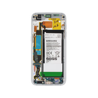 Samsung Galaxy S7 Edge (G935F) Display + Batterie, Silber, GH82-13360A