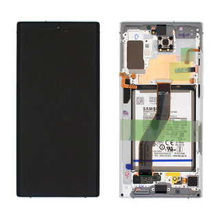 Samsung Galaxy Note10+ (N975F) Display + Batterie, Aura White/Weiß, GH82-20841B