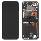 Samsung Galaxy Z Flip3 5G (F711B) Display Binnenkant (MAIN/Inner LCD) Incl. Frame, Phantom Black/Zwart, GH82-27244A;GH82-27243A