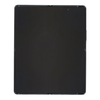 Samsung Galaxy Z Fold2 5G (F916B) Display Binnenkant (MAIN/Inner LCD) Incl. Frame, Mystic Black/Zwart, Black hinge, GH82-23968A;GH82-23969A