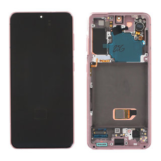 Samsung Galaxy S21 5G (G991B) Display, Phantom Pink/Roze, Excl. Camera, GH82-27256D;GH82-27255D