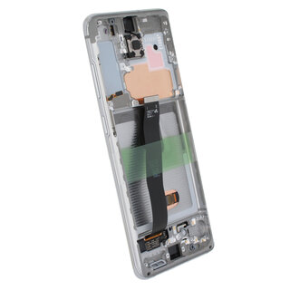 Samsung Galaxy S20 5G (G981F/DS) Display (Excl. Camera), Cloud White/Wit, GH82-31432B;GH82-31433B