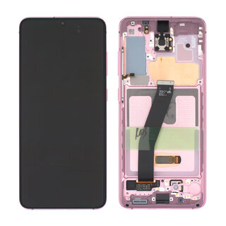 Samsung Galaxy S20 5G (G981F/DS) Display (Excl. Camera), Cloud Pink/Roze, GH82-31432C;GH82-31433C