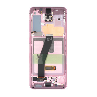 Samsung Galaxy S20 5G (G981F/DS) Display (Excl. Camera), Cloud Pink/Roze, GH82-31432C;GH82-31433C