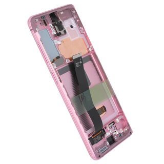 Samsung Galaxy S20 5G (G981F/DS) Display (Excl. Camera), Cloud Pink/Roze, GH82-31432C;GH82-31433C