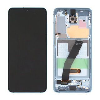 Samsung Galaxy S20 5G (G981F/DS) Display (Excl. Camera), Cloud Blue/Blauw, GH82-31432D;GH82-31433D