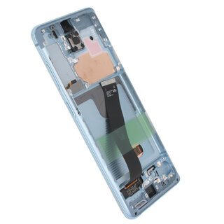 Samsung Galaxy S20 5G (G981F/DS) Display (Excl. Camera), Cloud Blue/Blauw, GH82-31432D;GH82-31433D