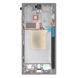 Samsung Galaxy S24 Ultra (S928B) Middle Frame For Display, Titanium Gray/Violet/Orange, GH82-33399A