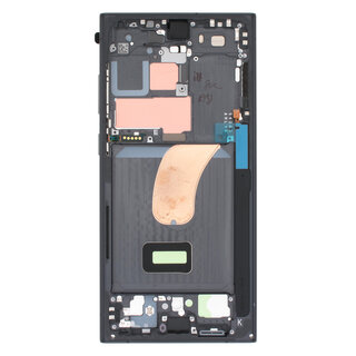 Samsung Galaxy S23 Ultra (S918B) Mittel Gehäuse für Display, Phantom Black/Schwarz, GH96-15833A