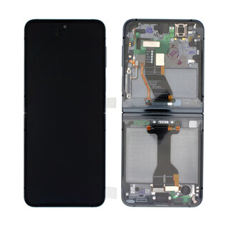 Samsung Galaxy Z Flip5 (F731B) Inner Display (MAIN LCD) Incl. Frame, Graphite/Black, GH82-31827A;GH82-31828A
