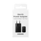 Samsung USB-C Oplader + USB-C naar USB-C Kabel, EP-T1510XBEGEU, 1M, 3A, 15W, Zwart, Blisterverpakking, 8806092709843;EP-T1510XBEGEU