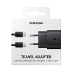 Samsung USB-C Oplader + USB-C naar USB-C Kabel, Zwart, 25W (EP-TA800XBEGWW) | Blisterverpakking