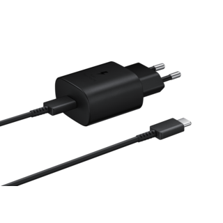 Samsung USB-C Charger, EP-TA800NBEGEU, Black, 25W - Blister Packaging