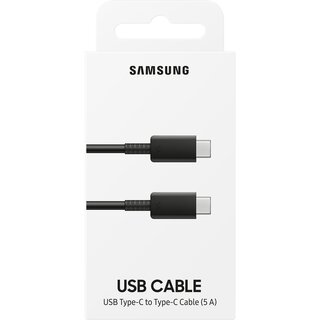 Samsung USB-C naar USB-C Kabel, EP-DN975BBE, 1m, 5A, Zwart, Blisterverpakking, 8806090144028;EP-DN975BBEGWW