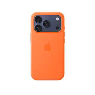 Apple iPhone 17 Pro Silikon Case mit MagSafe, Orange, MGFE4ZM/A