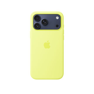 Apple iPhone 17 Pro Max Silicone Case with MagSafe , Neon Yellow, MGFM4ZM/A