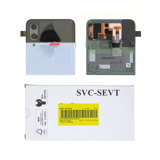 Samsung Galaxy Z Flip4 (F721B) Akkudeckel + Display, Blau, GH97-27947D