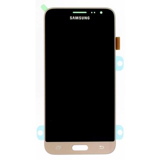 Samsung J320F Galaxy J3 2016 LCD Display Module, Goud, GH97-18414B;GH97-18748B