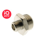 IQ-Parts Verloopnippel Messing vernikkeld  BSP