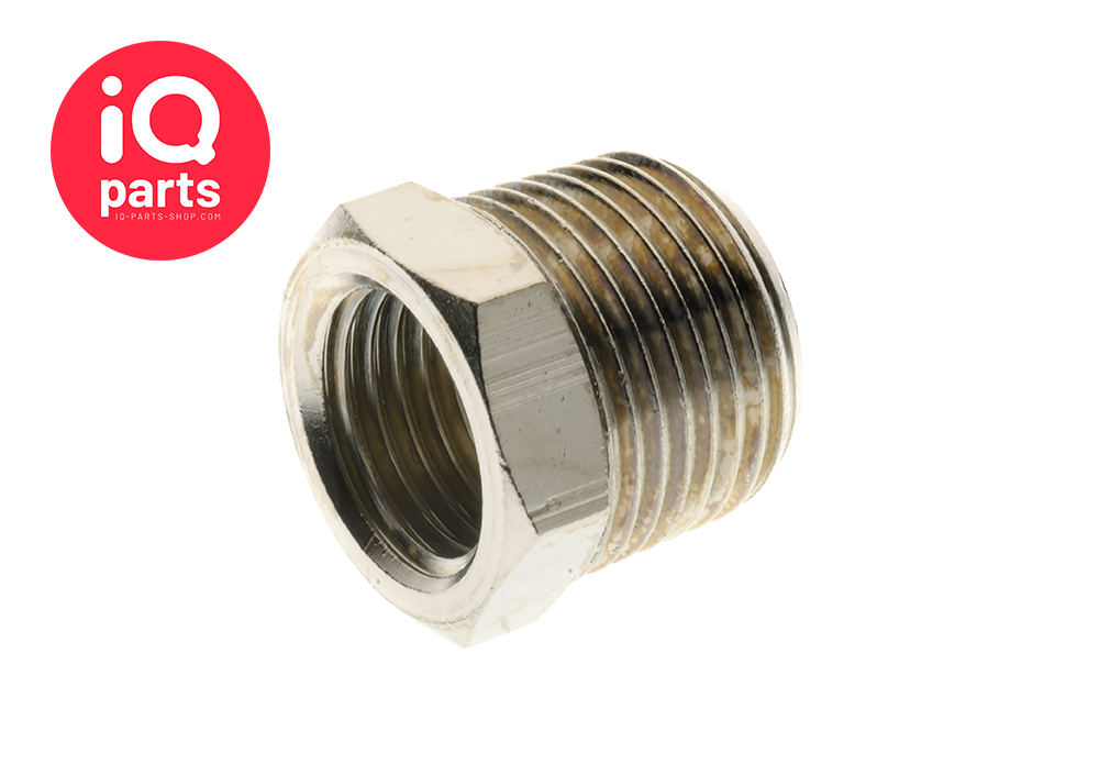 IQ-Parts Verloopring Messing vernikkeld  BSPT/BSP