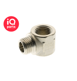 IQ-Parts Nickel Plated Brass Equal Block Tee, BSP Male / Female