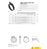 Mikalor Mikalor ASFA-S W3  - 12 mm hose clamp / Worm-Drive Clip  Black DIN 3017