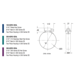 Breeze Breeze Aero Seal 14,3 mm brede W4 (S40) slangklem