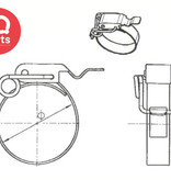 IQ-Parts IQ-Parts - Schnellverschluss Schelle SVS "K" mit Federbügel | Edelstahl V2A | 15 mm