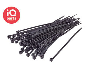 Produktbild von 100 Nylon-Kabelbinder – Weiß/schwarz, 203 Mm X 2,5 Mm, Zugfestigkeit 8 Kg – Sterling
