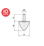 Getech Srl. GETECH Aanslagdempers Type K (60 shore)