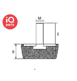 Getech Srl. GETECH Vibration damping Machine feet Typ CQ - 70 shore