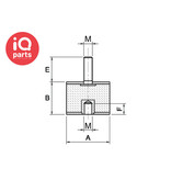 Getech Srl. GETECH Vibration mounts Type B (45 shore)