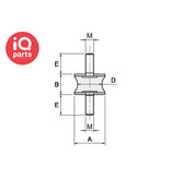 Getech Srl. GETECH Schwingungsdämpfer Type A Tailliert (60 shore)