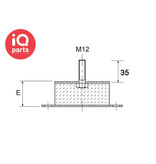 Getech Srl. GETECH Schwingungsdämpfer Maschinenfüße Typ SL - 60 shore