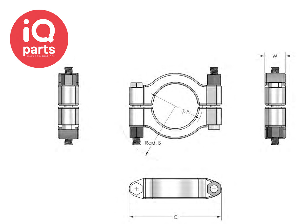 NORMA Norma Tri-Clamp SSH-Type  (Heavy Duty) Closure Clamp
