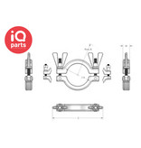 NORMA Norma Tri-Clamp SH-Type Klemband dubbele bout